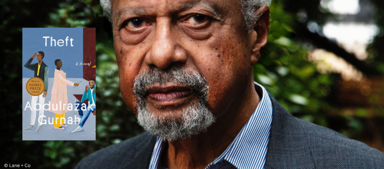 Background Portrait from Abdulrazak Gunah, front his book Theft 